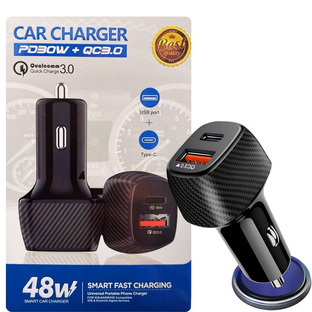 Cargador Cigarrera Para Carro 48w